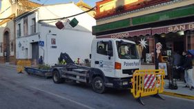 Polvero Pachón camión en panadería